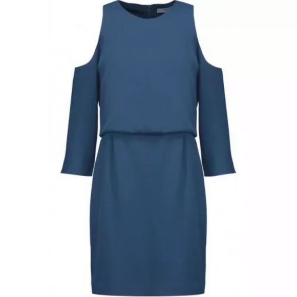 NWT Tibi Savanna Cold Shoulder Sheath Dress Delta - Picture 2 of 7